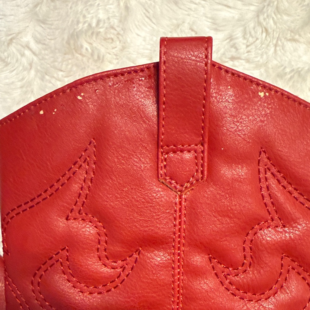 Charles Albert Red Western Cowboy Boots - Picture 10 of 13